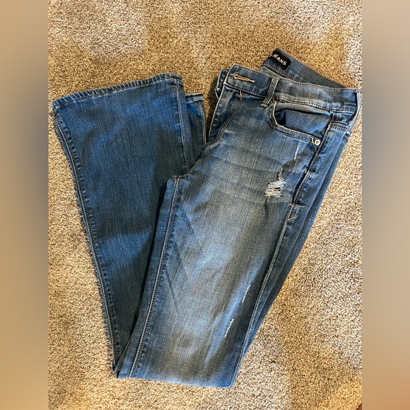 Express Denim - Express Mia Mid Rise Slim Flare Jeans 6